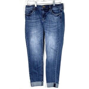 Kut From The Kloth Jeans Womens 6 Blue Katy High Rise Ankle Straight Leg 30x27